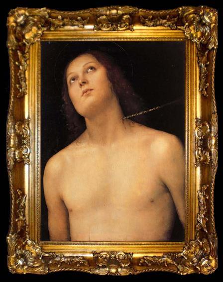 framed  Pietro Perugino St,Sebastian, ta009-2